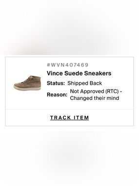 Vince Text Label Print in Black and Gray